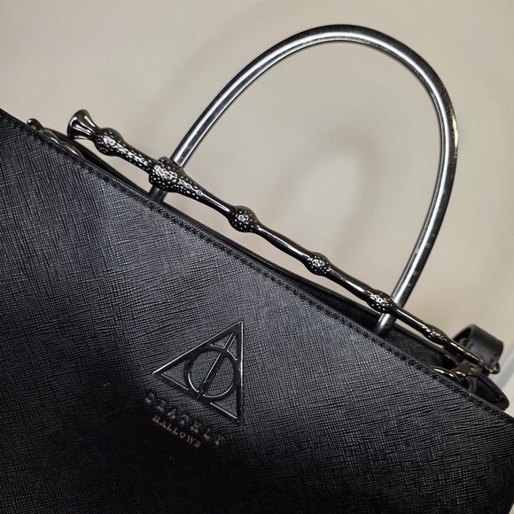 Harry Potter x Loungefly Deathly Hallows Structured Satchel - Picture 2 of 10